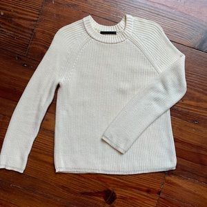Jenni Kayne Cotton Fisherman Sweater - Ivory